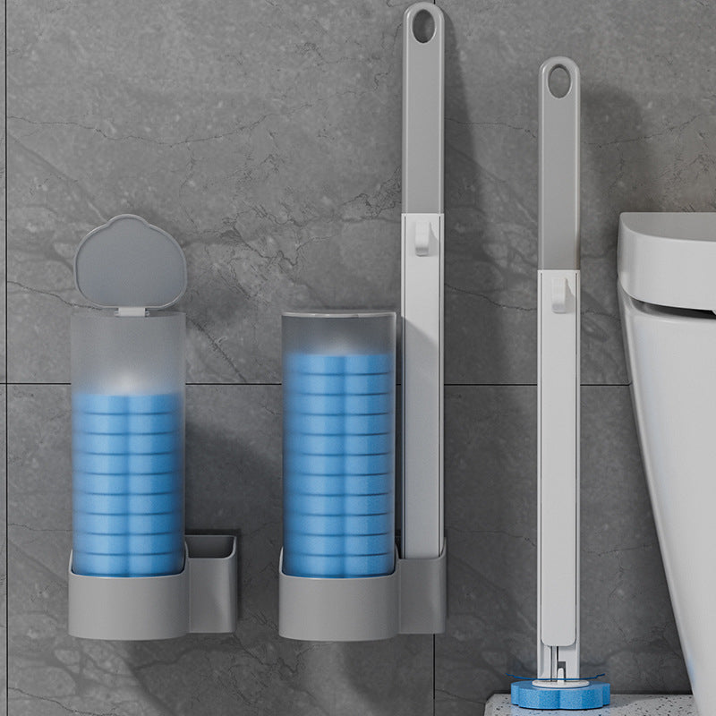 Disposable Toilet Cleaning System: Toilet Brush & Holder Kit with 18PCS Pre-Soaked Cleaner