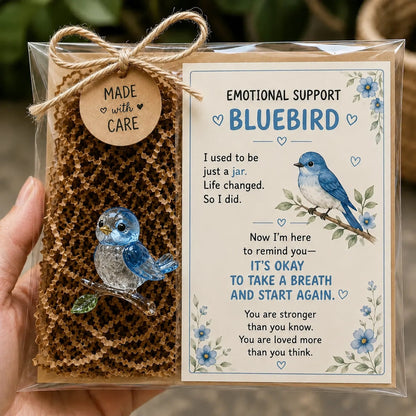 🌸🐝🦛 Emotional Glass Support Animal Gift Set – A Meaningful Little Reminder That You Matter 💕