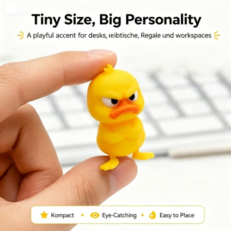 😠Angry Duck Desk Figurine – Add a cheeky touch to your workspace!🐥