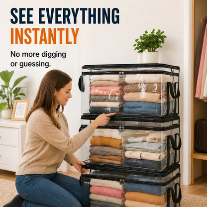 🎁Transparent Large-Capacity Storage Bag