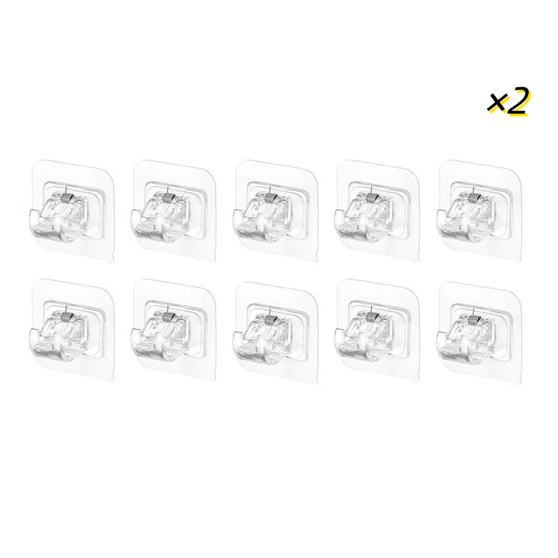 Transparent Hanging Rod Clip