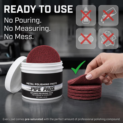 MirrorFinish Pads Remove scratches and oxidation