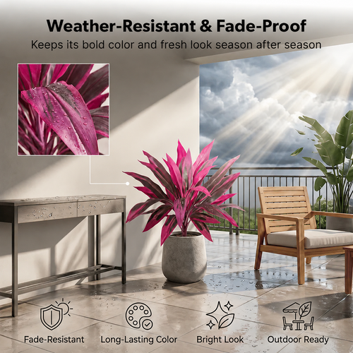 🎁Artificial Boston Fern & Dragon's Blood Tree Plants