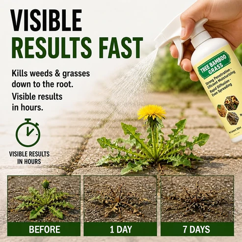 🔥Hot Sale🎁 Fast-Acting Natural Weed & Grass Killer Spray