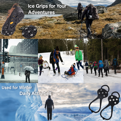 5-Prong Anti-Slip Spikes For Safe Winter Walks – Compatible With All Types Of Footwear