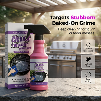🔥Fast-Acting Heavy-Duty Grill Degreaser Spray