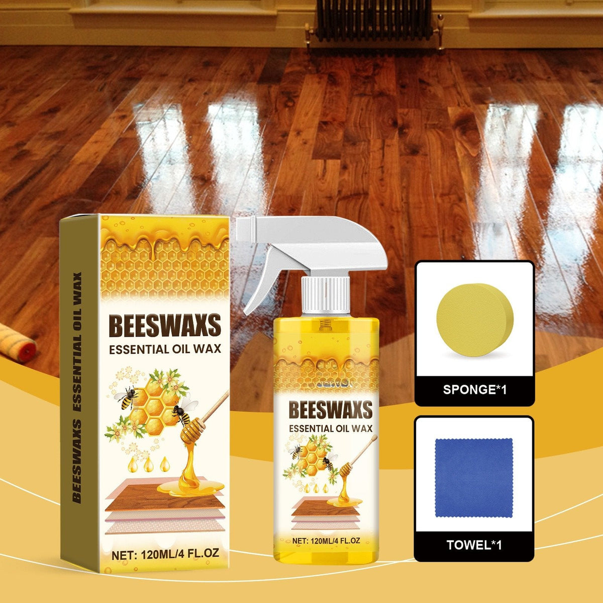 🌟🎉Wood Polishing Beeswax Spray