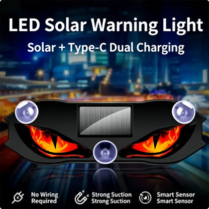 🚗🔆 Solar-Powered LED Car Warning Light – Solar-powered, weatherproof, automatic activation at dark – for more safety on the roadside. 🔥🛡️