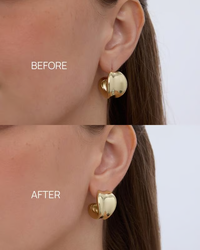 18K Gold Plated Lobe Lifters for Heavy Earrings for Women - Earring Backs for Droopy Ears