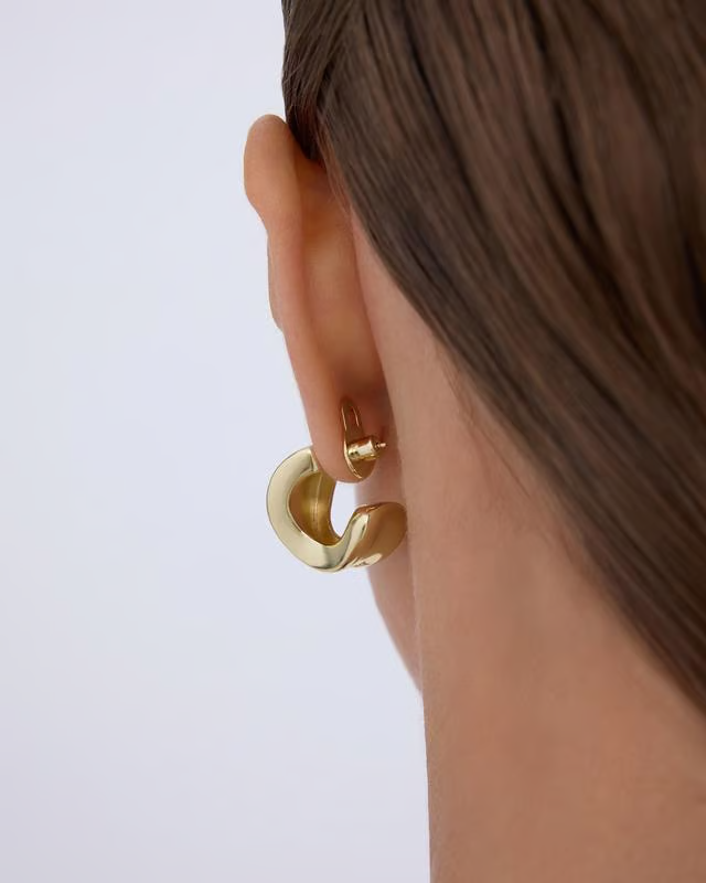 18K Gold Plated Lobe Lifters for Heavy Earrings for Women - Earring Backs for Droopy Ears