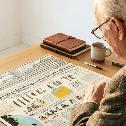 📜Foldable Adams Time Chart Map 2.0 — See 6,000 Years Instantly