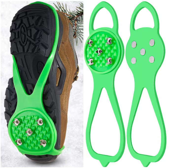 5-Prong Anti-Slip Spikes For Safe Winter Walks – Compatible With All Types Of Footwear