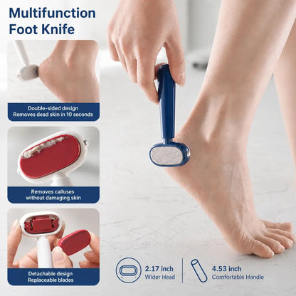 Dual‑Sided Foot Callus Remover, Stainless Steel Blade Foot Scraper 🦶
