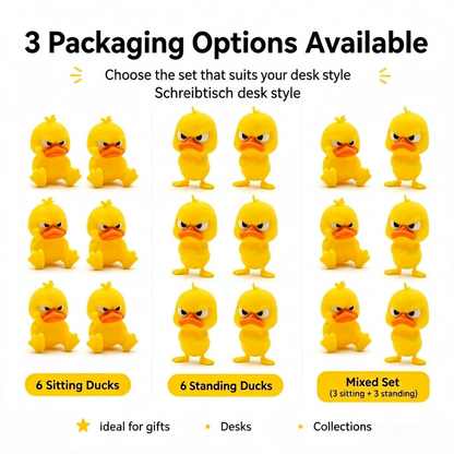 😠Angry Duck Desk Figurine – Add a cheeky touch to your workspace!🐥