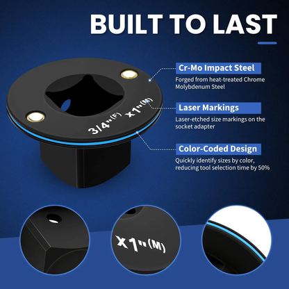 🔥 Heavy-Duty Low Profile Impact Socket Adapter Set | New 2026 Version