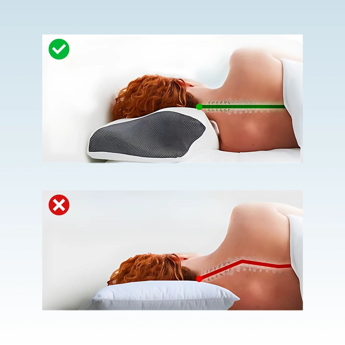 Cervical Pillow for Cozy Sleep，Pillow for Cozy Sleep，Orthopedic Bed Pillow for Side, Back, and Stomach Sleeper