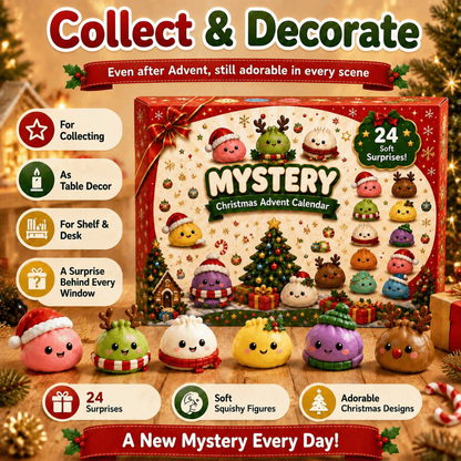 🎄 Christmas Advent Calendar – 24 Squishy Surprises