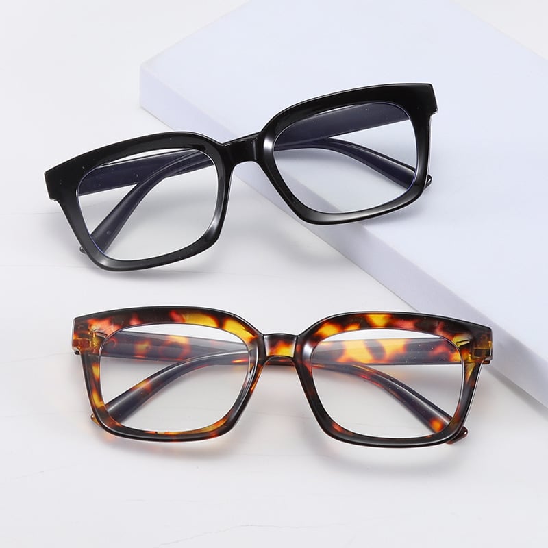 ✨👓Tortoiseshell Reading Glasses – Blue Light Blocking Oversized Square Readers
