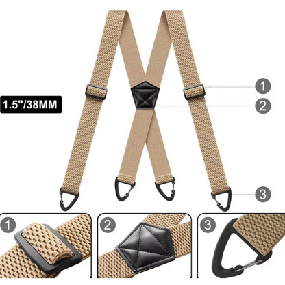 ⏳LAST DAY SALE 49% OFF !!📢Men's X-Back Suspenders with Hook Clips