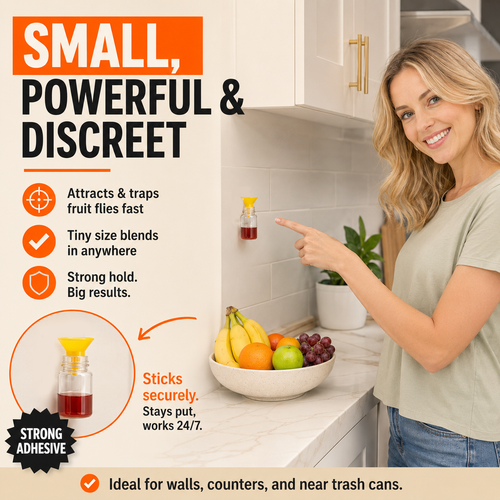 BUY 2 GET 1 FREE🔥Ultra-Strong Fruit Fly Trap - User Friendly (Up to 3 Weeks per Bottle)