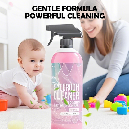 Bathroom cleaner bottle and product presentation