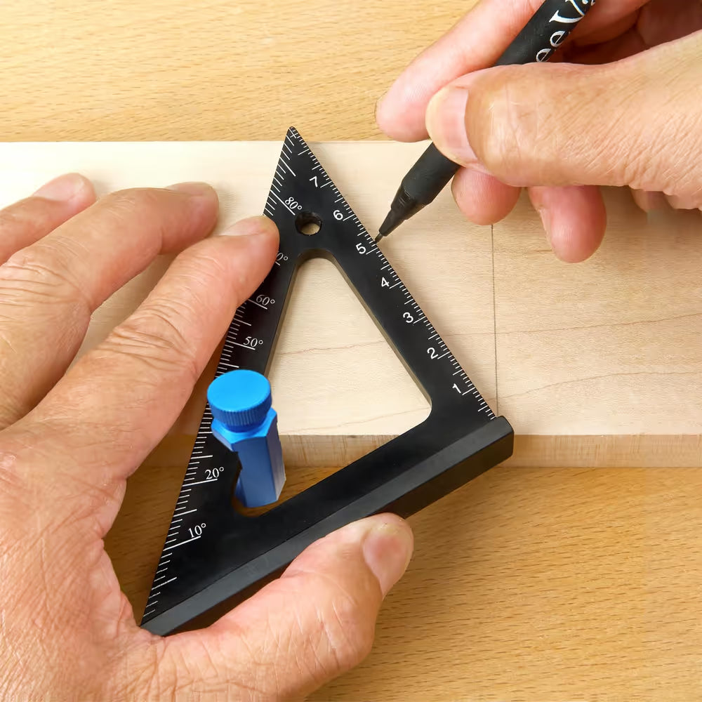 ✨Tall Stair Gauges for Framing Square – Hexagonal Stable Lock with Holder & Hook for Carpentry & Circular Saw