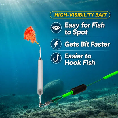 🎣 Pre-Tied Off Bottom Fishing Rig | Anti-Snag Floating Bottom Hook Leaders