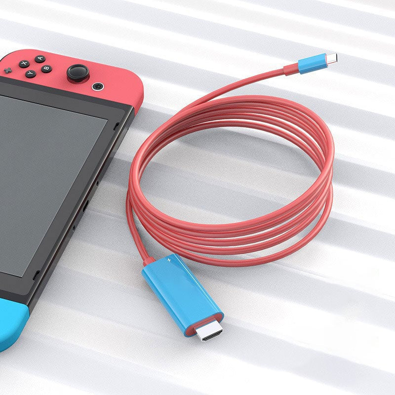 🎮📲 2M USB-C to HDMI Cable – 4K Display & 100W PD Charging for Switch, Phones, Tablets & Laptops