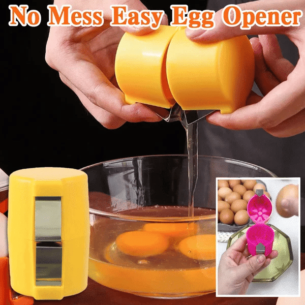 🎊Stainless Steel Egg Opener – Crack, Cut, and Separate Eggs Easily🍳