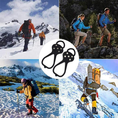 5-Prong Anti-Slip Spikes For Safe Winter Walks – Compatible With All Types Of Footwear