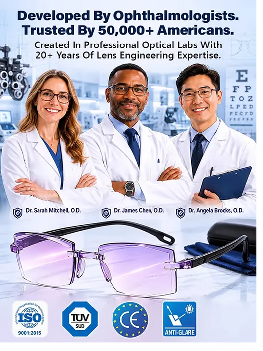 [Regain Your Youthful Vision] Smart Zoom Diamond-Cut Reading Glasses