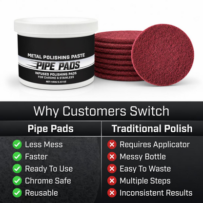 MirrorFinish Pads Remove scratches and oxidation