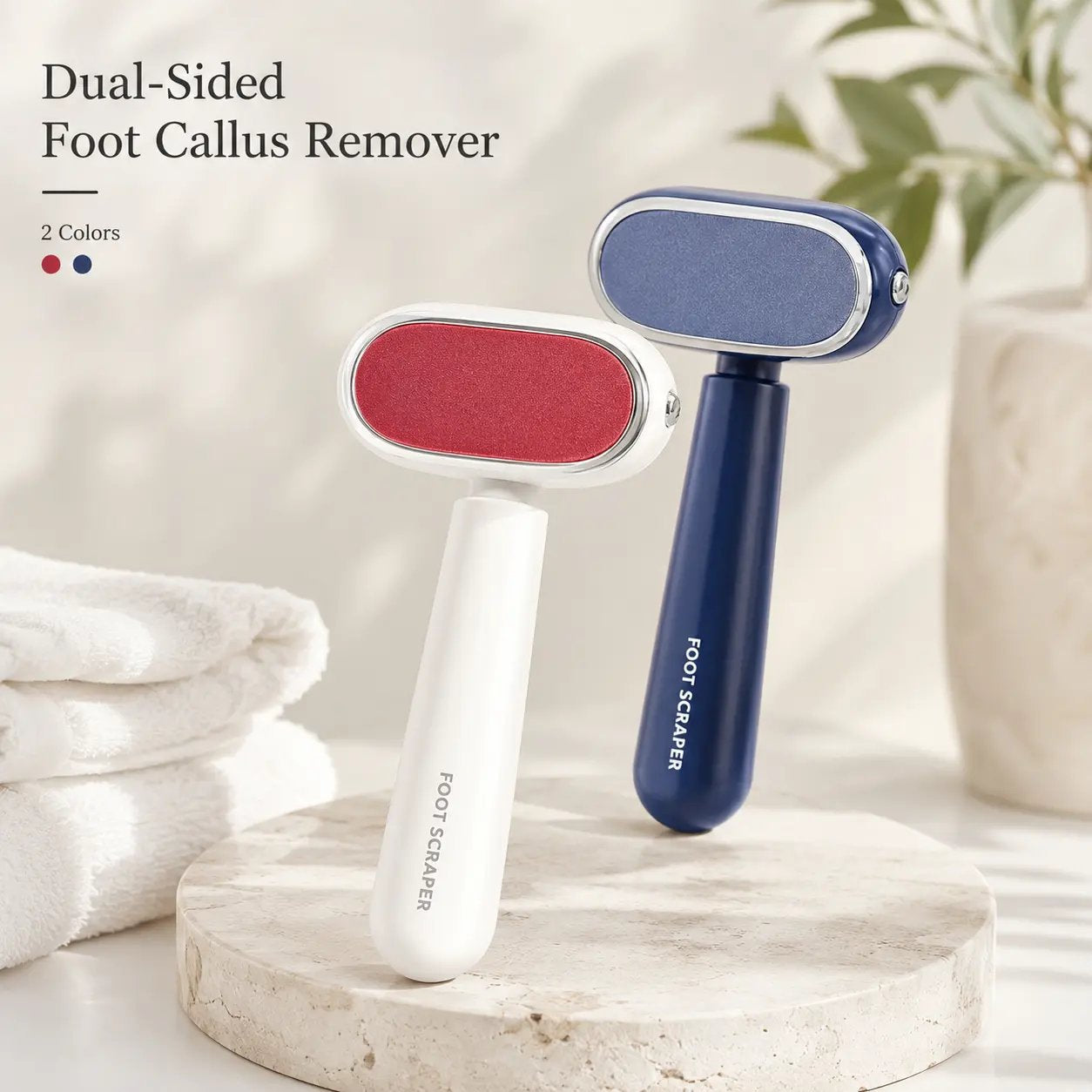 Dual‑Sided Foot Callus Remover, Stainless Steel Blade Foot Scraper 🦶