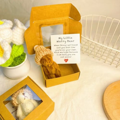 💖 🎁Handmade Mini Plush Teddy Bear in Box
