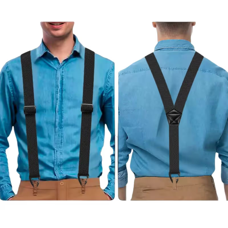 ⏳LAST DAY SALE 49% OFF !!📢Men's X-Back Suspenders with Hook Clips