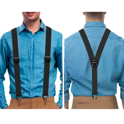 ⏳LAST DAY SALE 49% OFF !!📢Men's X-Back Suspenders with Hook Clips