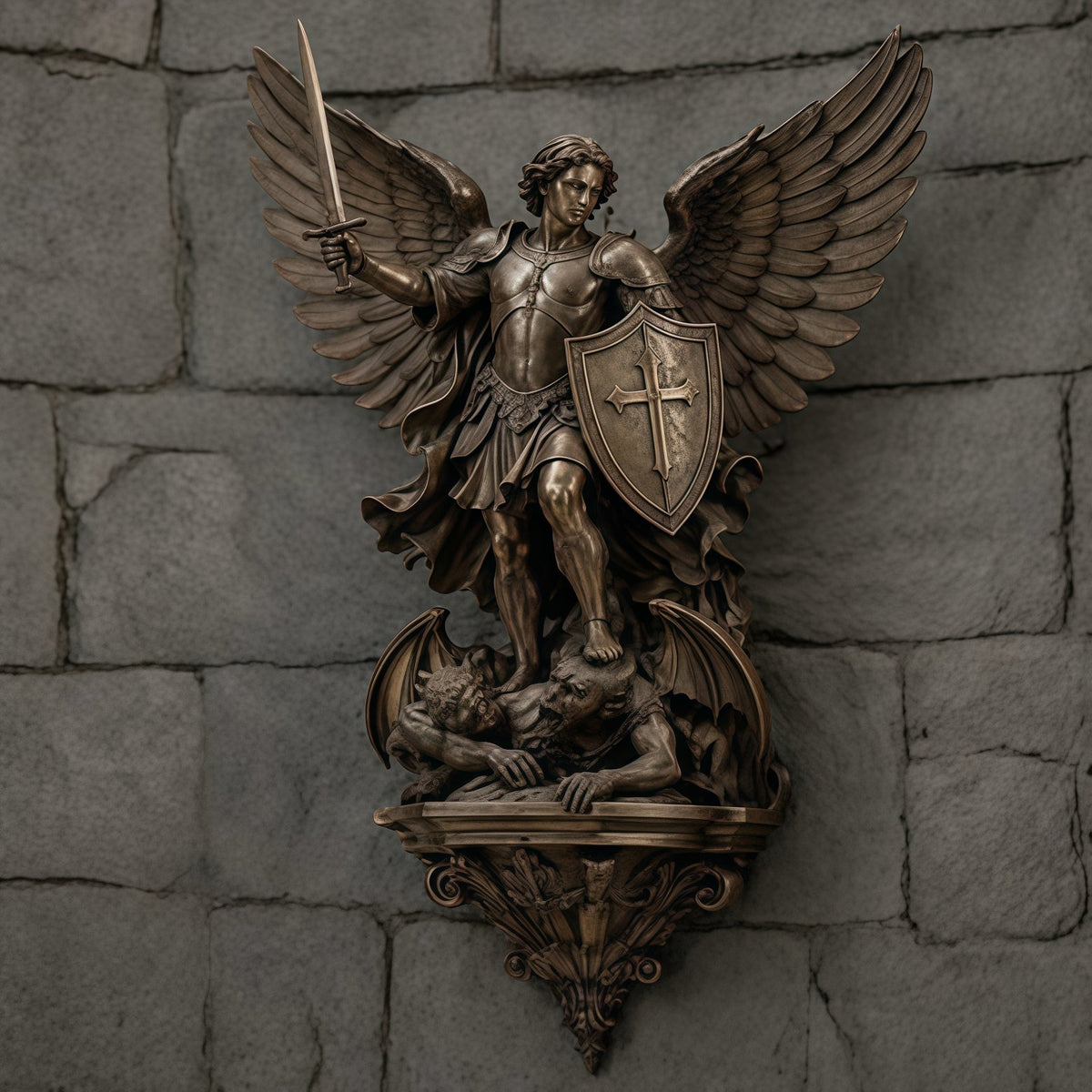 🕊️St. Michael Guardian Angel Wall Light✨