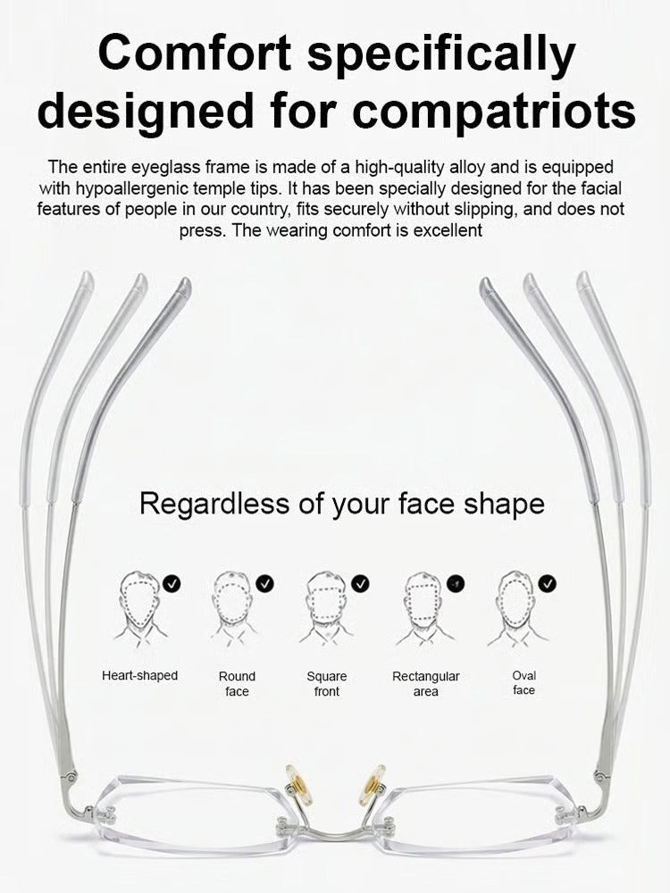 🔥Buy 1 Get 1 Free (2 pairs) – 【Co-Created by Designers】Gypsophila Smart Zoom and Color-Changing Reading Glasses