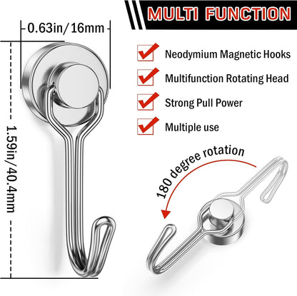 🚨🚨 2026 Upgrade Swivel Swing Magnetic Hooks 30LBS