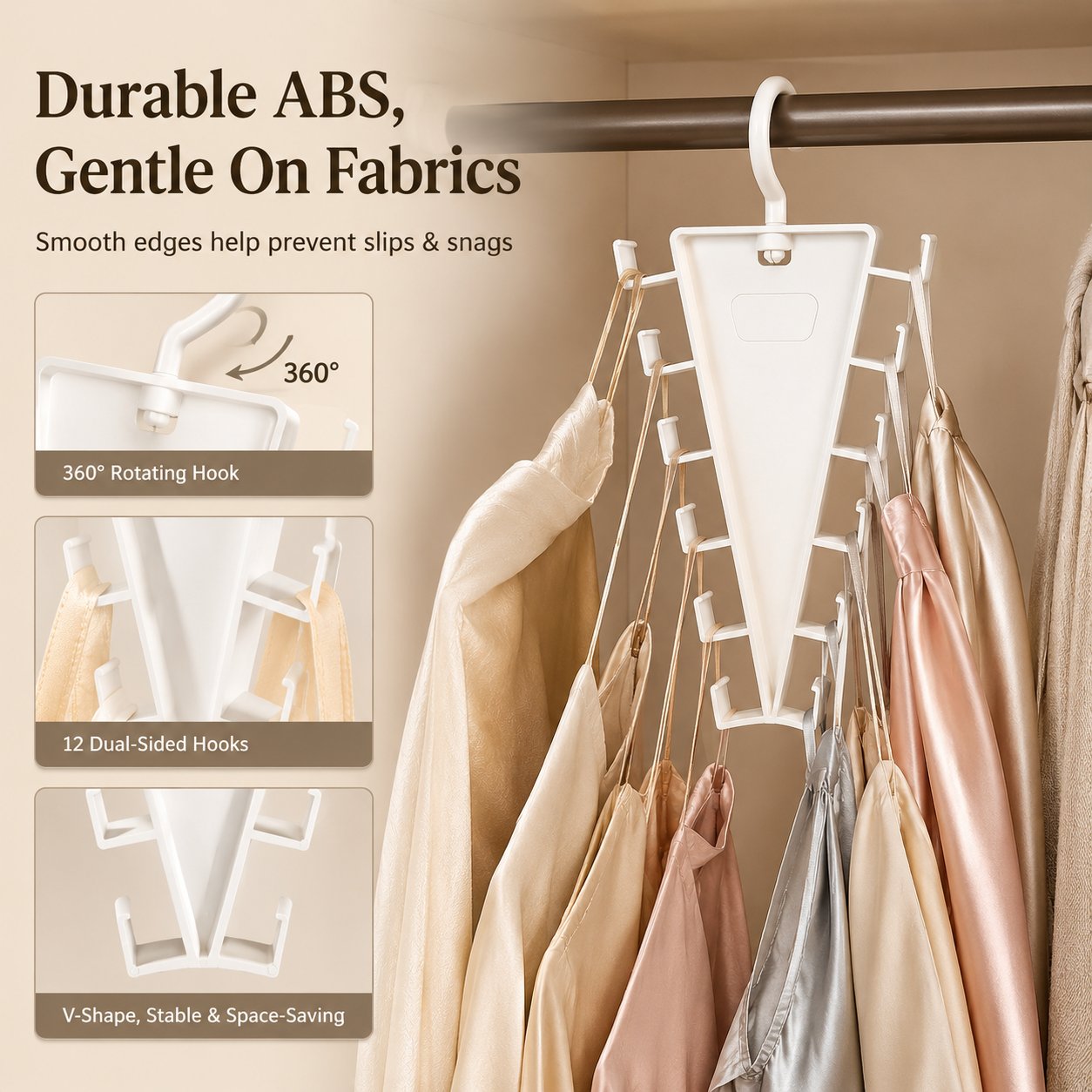 🧥✨V-Shaped Space-Saving Closet Hanger