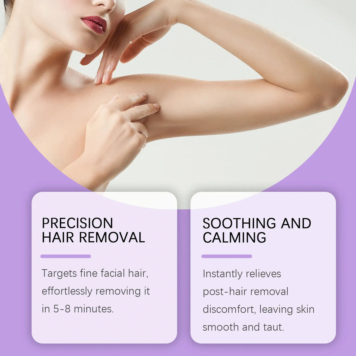Bikini Pain-Free Hair Removal Cream for Sensitive Skin,Gentle Citrus Sensitive Skin Hair Removal Cream&Spray