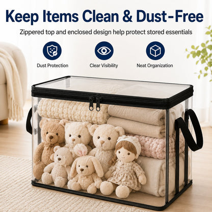 Stuffed Storage PVC Organizer Bag Doll Storage Container WaterProof