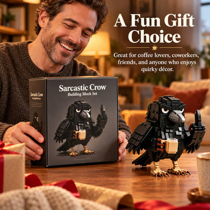 Sarcastic Coffee Crow Building Set