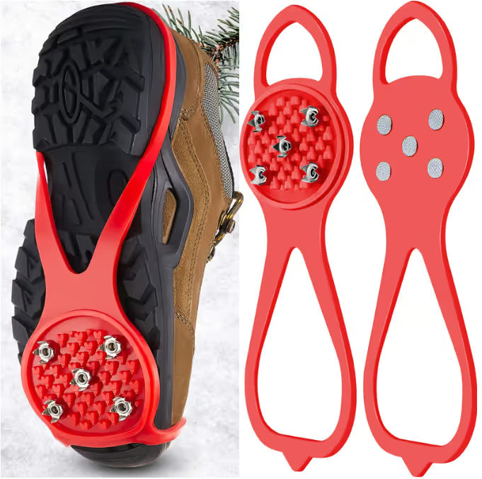 5-Prong Anti-Slip Spikes For Safe Winter Walks – Compatible With All Types Of Footwear