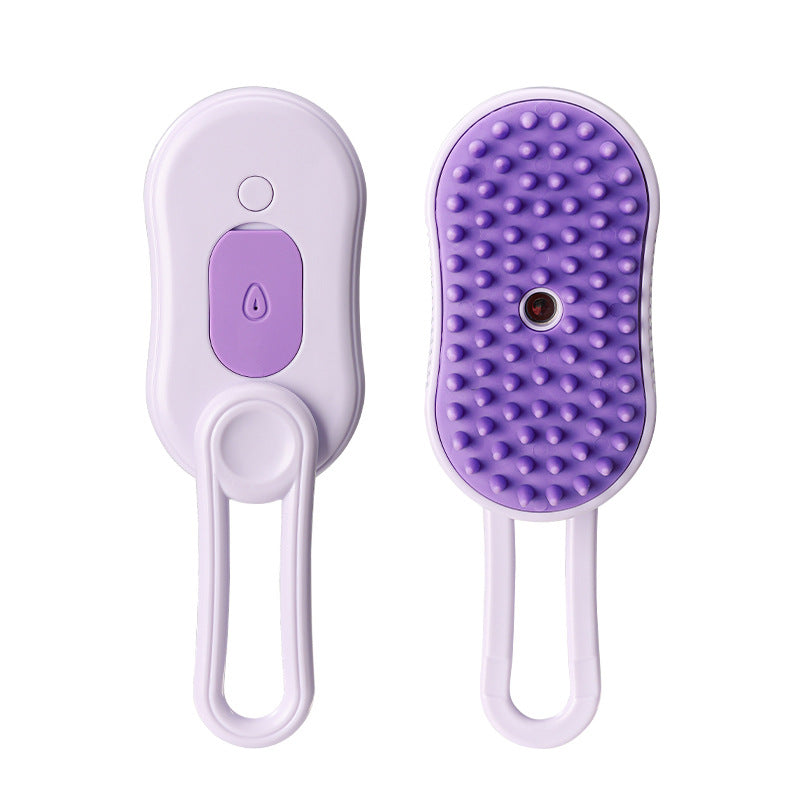 Pet Spray Bath Brush, Loose Fur Remover for Waterless Grooming