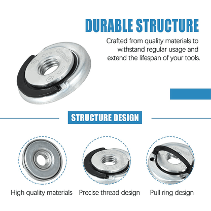 Angle Grinding Tool Flange Nut🔧, 1 SET(2 PCS)