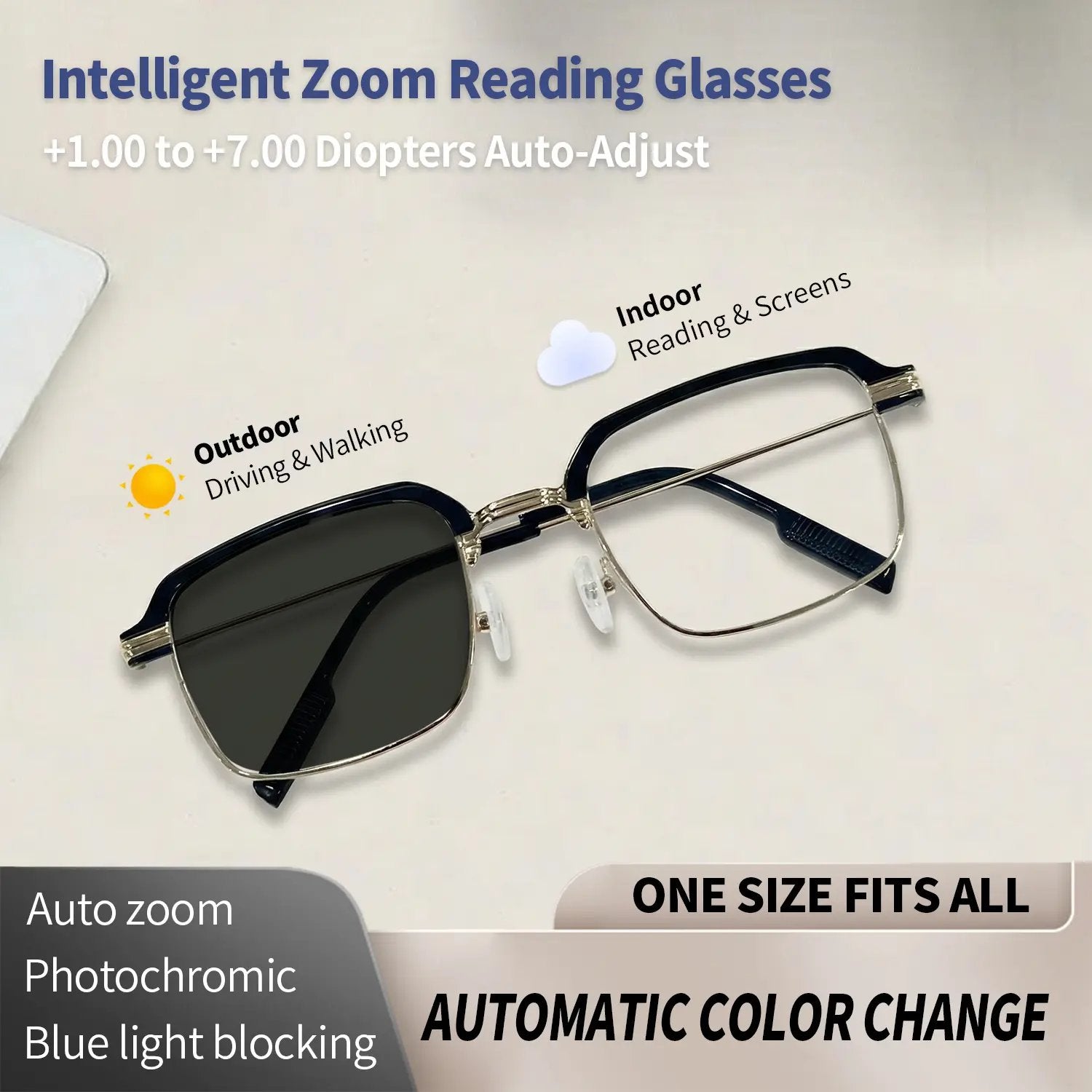 👓✨ Auto-Adjusting HD Reading Glasses
