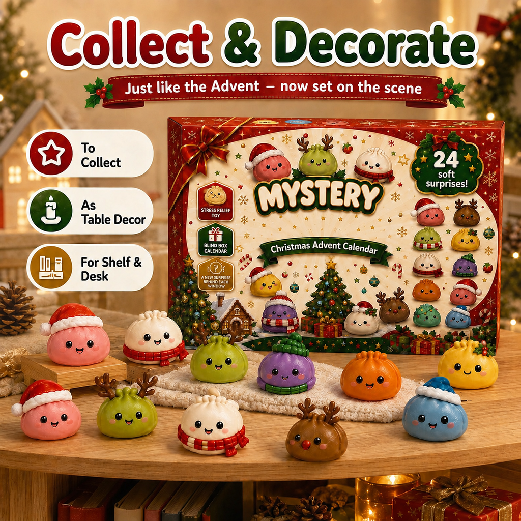 🎄 Christmas Advent Calendar – 24 Squishy Surprises