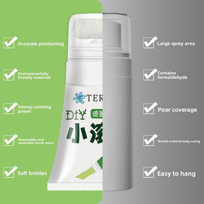 Low Odor White Wall Touch-Up Paint with Mini Roller