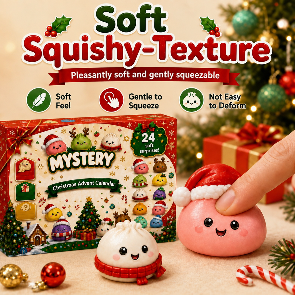 🎄 Christmas Advent Calendar – 24 Squishy Surprises